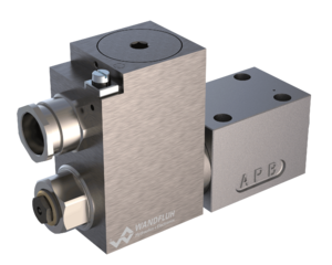 Valves proportionnelles Distributeurs proportionnels exécution anti-déflagrante Ex d II C avec actionnement à levier à main supplémentaire WDBFA06_Z568