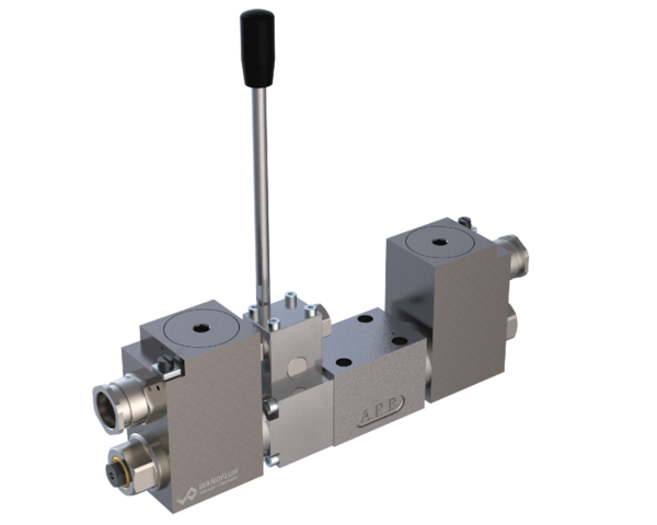 Valves de commutation Distributeur électro-magnétique Ex d avec actionnement à levier à main supplémentaire WDYFA06_Z568