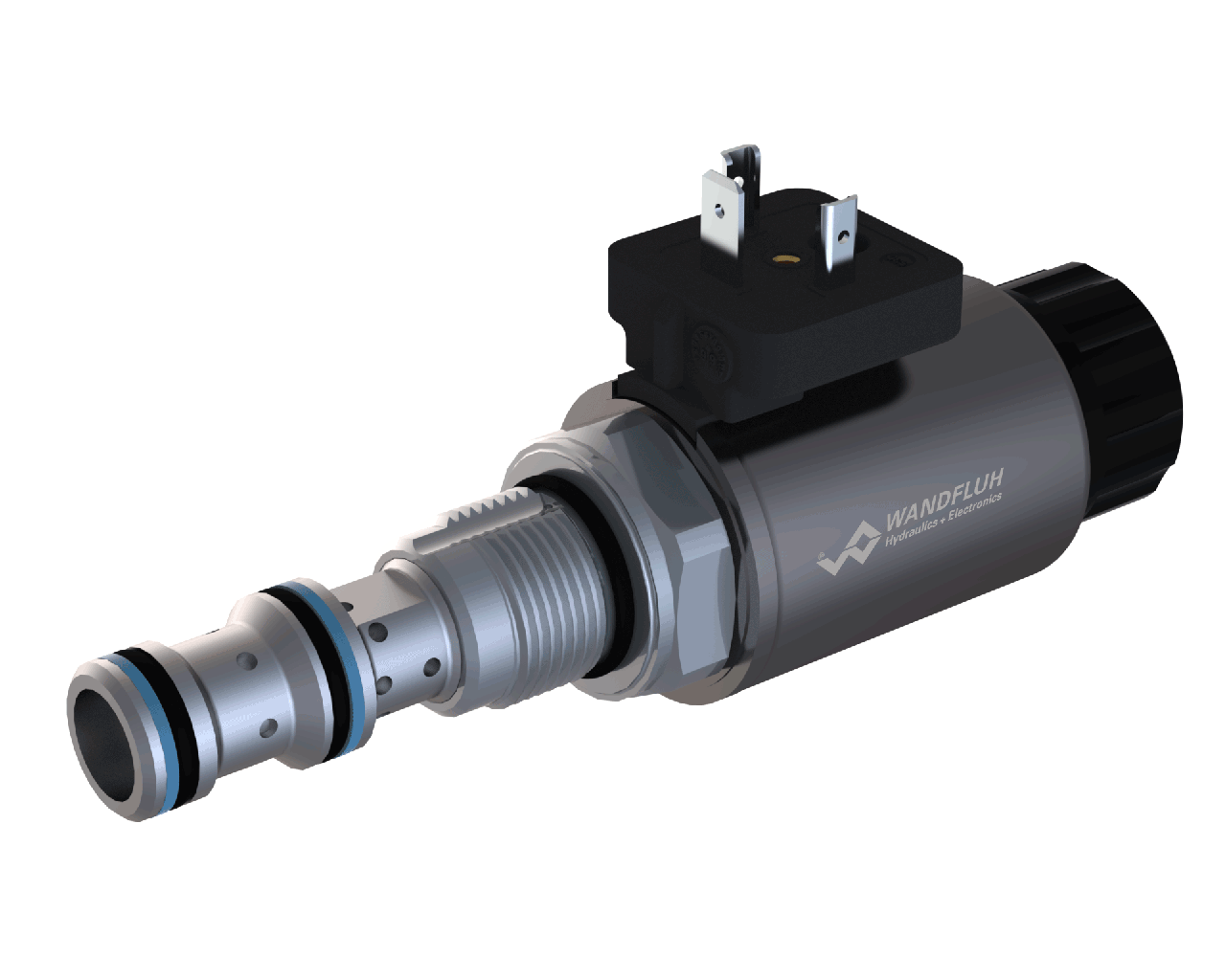 Proportional Pressure Reducing Cartridge Direct Operated By Pilot Spool Mpppm22 Wandfluh