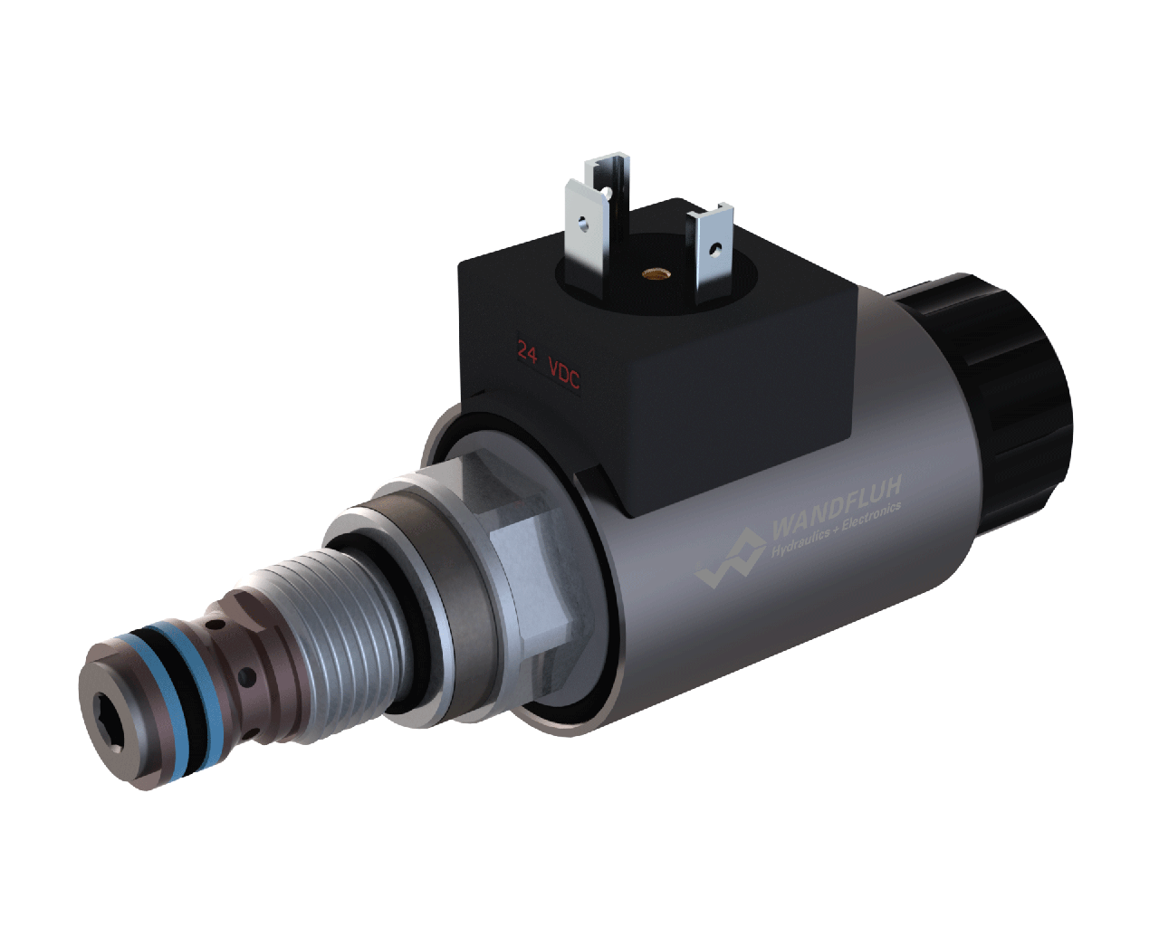 Poppet valve cartridge M18 Wandfluh