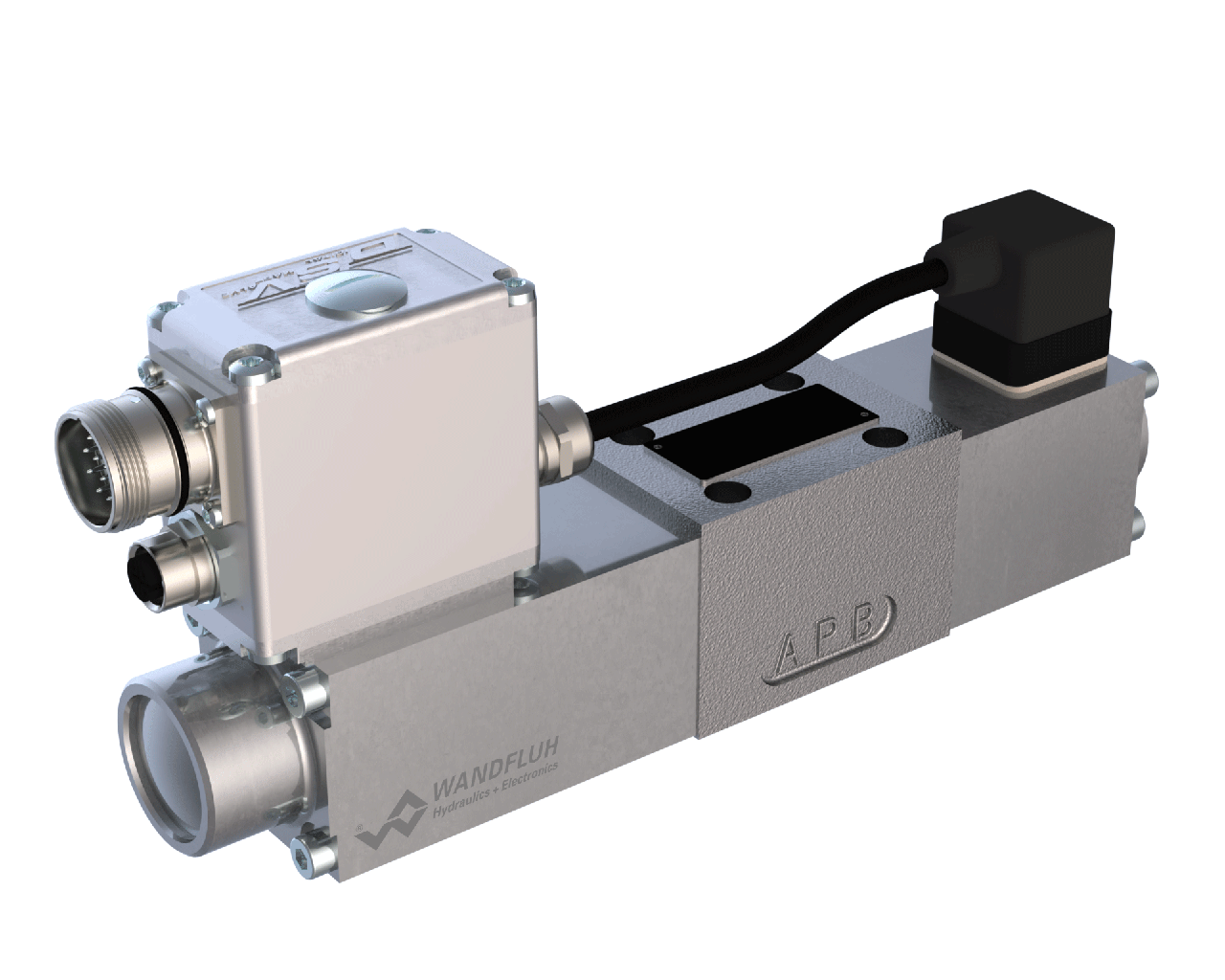 Proportional control valve with integrated electronics Wandfluh